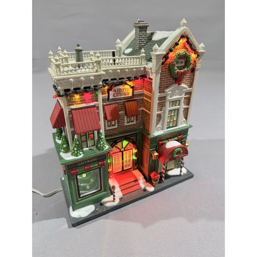 Department 56 Visiting Santa at Finestrom's 59243 9" - See Pics And Description